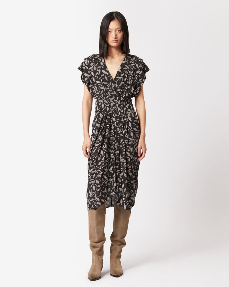 ALMEYA PRINTED MIDI DRESS